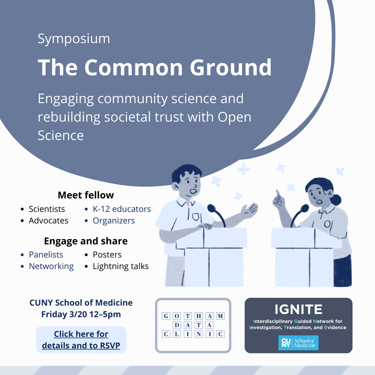 A flyer for the event, The Common Ground.